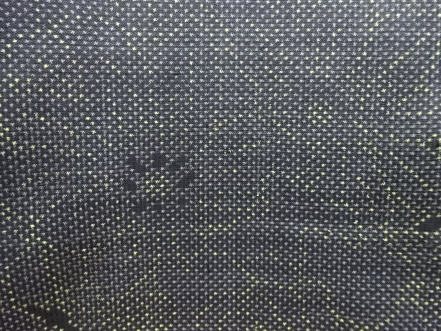 JAPANESE KIMONO / ANTIQUE KIMONO / SILK / DORO OSHIMA TSUMUGI / WOVEN FLOWER / 5MARUKI